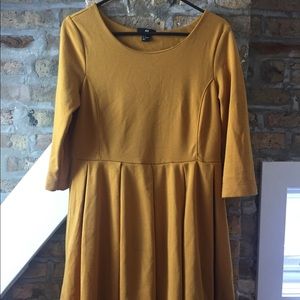 Mustard yellow dress